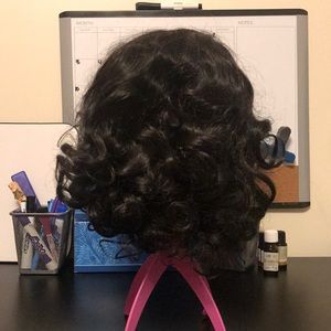 Vintage wave synthetic wig